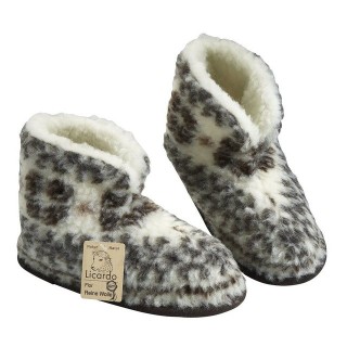 Licardo Hausschuhe Heimschuh HS 18 Wolle Malmö Hausschuh (1 Paar, 0-tlg) für warme Füße