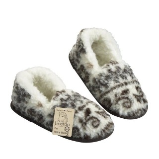 Licardo Hausschuhe Mokassin Wolle Malmö Hausschuh (1 Paar, 0-tlg) für warme Füße