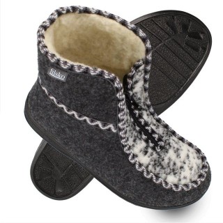 filsko Medle Warme Winter HausSchuhe für Damen Hausschuh aus Filz, mit Schafwolle gefüttert