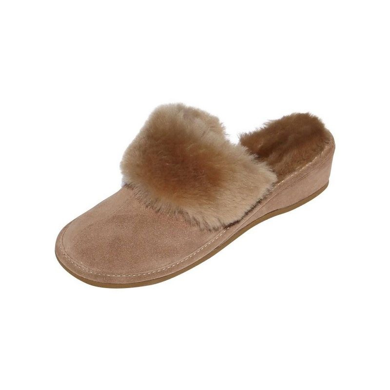 Hollert Marokko Hausschuh Damen Pantoffeln Hausschuhe Merino Schaffell
