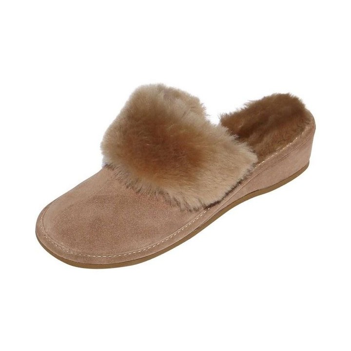 Hollert Marokko Hausschuh Damen Pantoffeln Hausschuhe Merino Schaffell