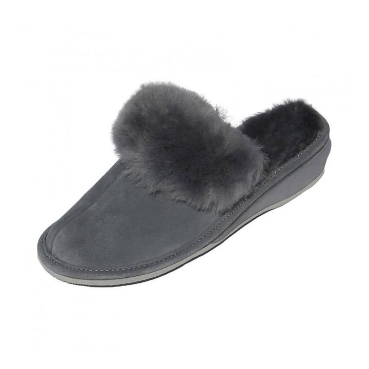 Hollert Marokko Hausschuh Damen Pantoffeln Hausschuhe Merino Schaffell