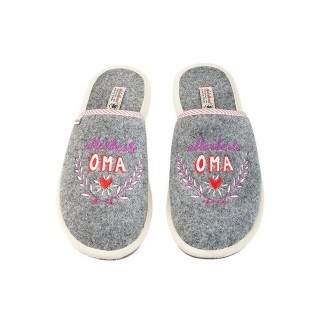 ADELHEID Allerbeste Oma Filzpantoffel Pantoffel