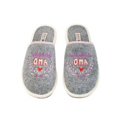 ADELHEID Allerbeste Oma Filzpantoffel Pantoffel
