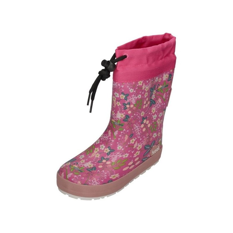 KOEL WELLIE TOGGLE PRINT Barfußschuh Flowers fuchsia