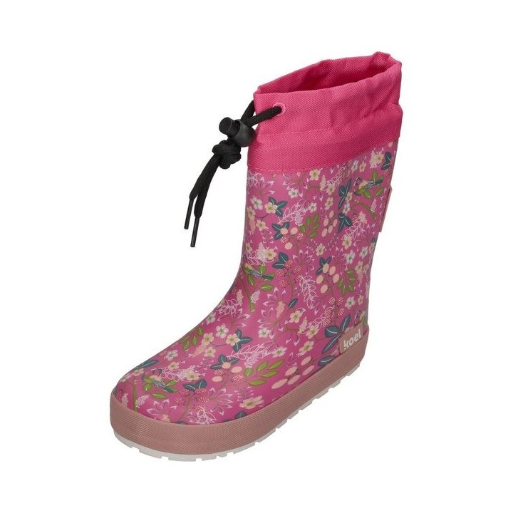 KOEL WELLIE TOGGLE PRINT Barfußschuh Flowers fuchsia