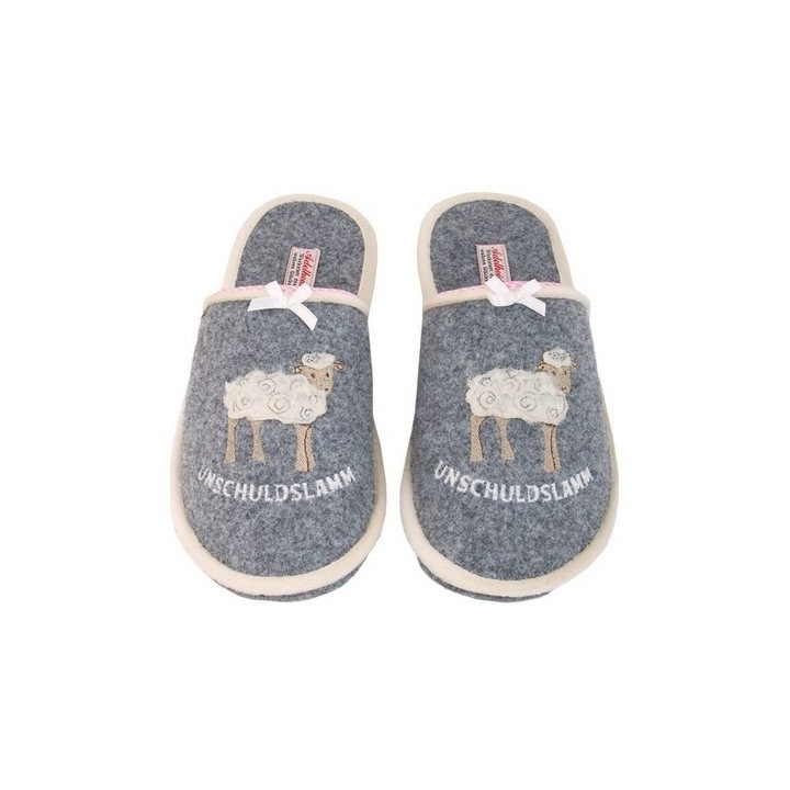 ADELHEID Unschuldslamm Filzpantoffel Pantoffel