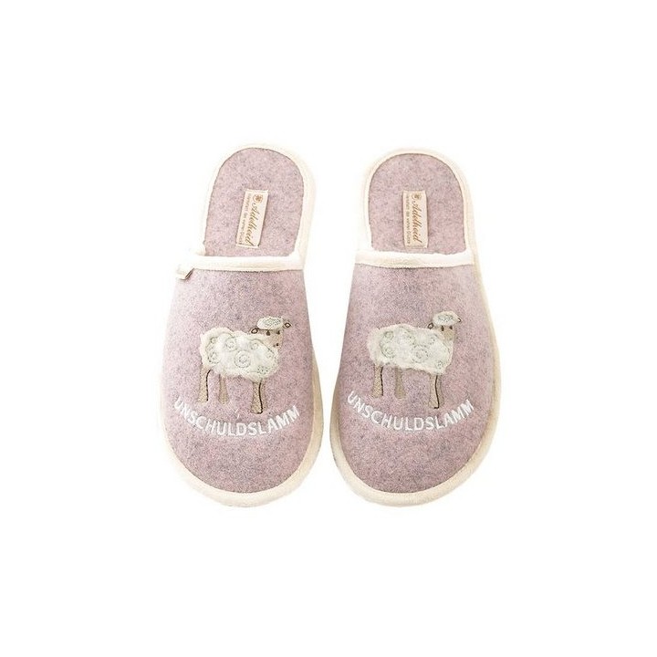 ADELHEID Unschuldslamm Filzpantoffel Pantoffel