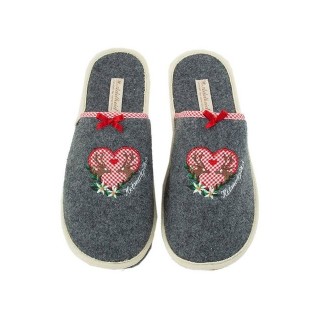 ADELHEID Heimatglück Hirsch Filzpantoffel Pantoffel