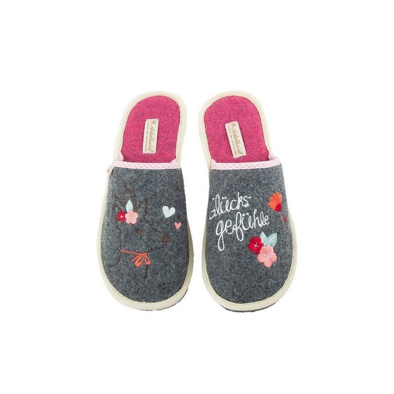 ADELHEID Glücksgefühle Filzpantoffel Pantoffel