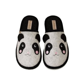 ADELHEID Panda Filzpantoffeln Pantoffel