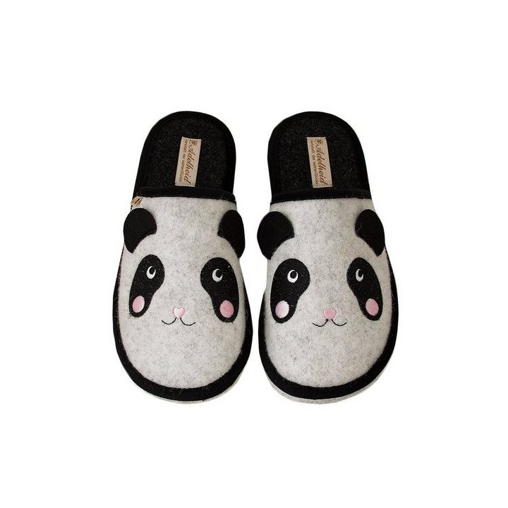 ADELHEID Panda Filzpantoffeln Pantoffel