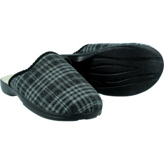 filsko Moderne HausSchuhe Clogs mit fester Laufsohle Hausschuh mit Schafwolle gefüttert