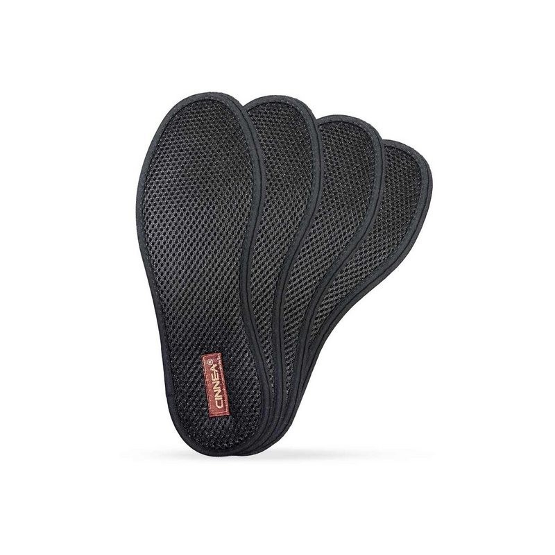 CINNEA 3D-Soft 4er Pack Laufschuh (4 Paar, Sparpaket) gegen Schweißfüße und Fußgeruch
