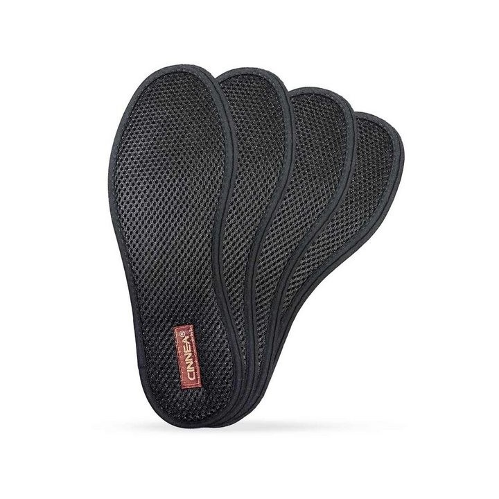 CINNEA 3D-Soft 4er Pack Laufschuh (4 Paar, Sparpaket) gegen Schweißfüße und Fußgeruch