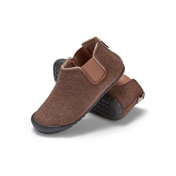 Gumbies Brumby in Chocolate-Cream Hausschuh aus recycelten Materialien, rutschfeste & stabile Sohle