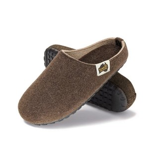 Gumbies Outback Slipper in Chocolate-Cream Hausschuh aus recycelten Materialien, rutschfeste & stabile Sohle