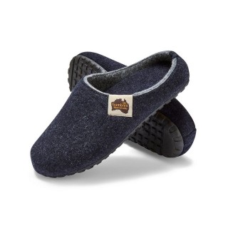 Gumbies Outback Slipper in Navy Grey Hausschuh aus recycelten Materialien, rutschfeste & stabile Sohle