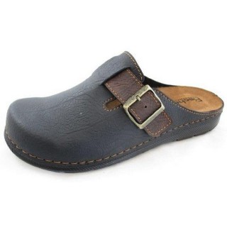 Fischer-Markenschuh Herren Schuhe Clog schwarz Hausschuh (058190)