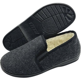 zelbut Damen Herren Winter Hausschuhe Filz Hüttenschuhe Schafwolle Gefüttert Hausschuh Schurwolle