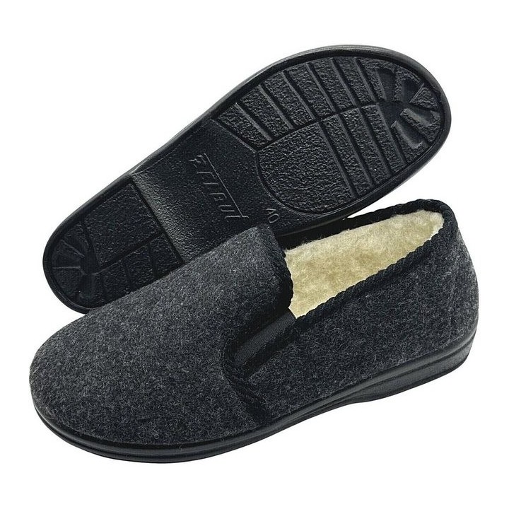 zelbut Damen Herren Winter Hausschuhe Filz Hüttenschuhe Schafwolle Gefüttert Hausschuh Schurwolle