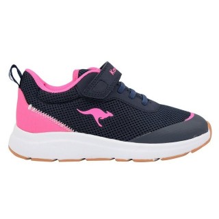 KangaROOS KangaROOS Kinder Sneaker KB-Sure EV 18507-4204 dk navy/daisy pink Hallenschuh