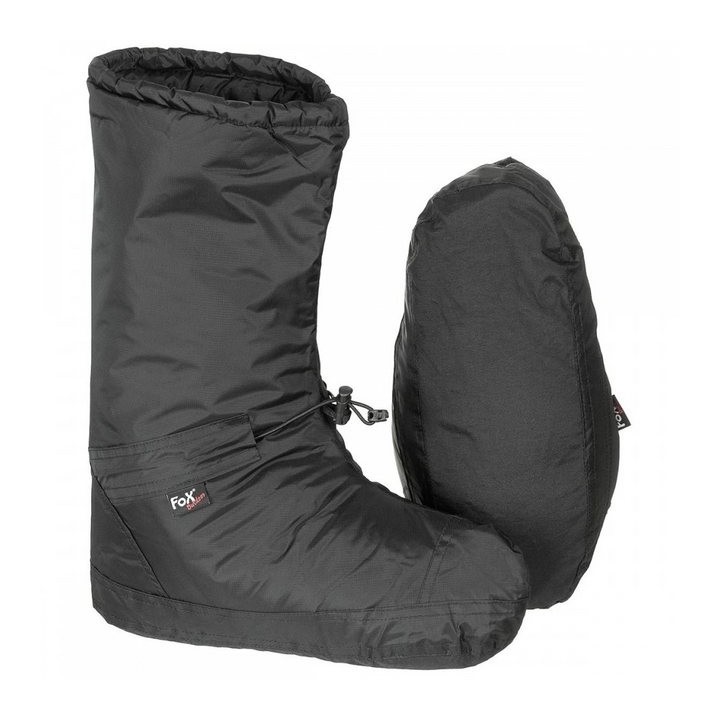 FoxOutdoor Biwakschuhe, Polar, winddicht, schwarz Indoorschuh winddicht