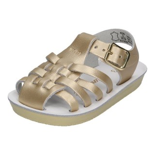 Salt Water Sailor Child Lauflernschuh Gold