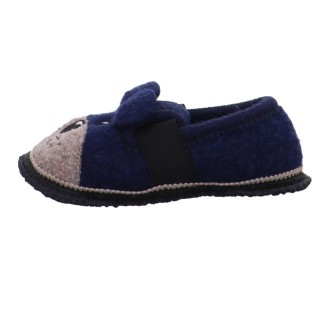 Beck kitz pichler Teddy dunkel-blau Hausschuh