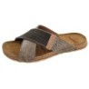 Fischer-Markenschuh Herren Lukas Kreuzband Pantolette Nuss Pantoffel (080174)