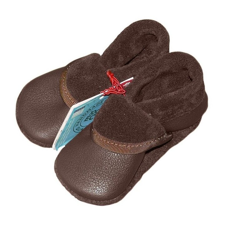 POLOLO Pololo Klassik Krabbelschuhe Schläppchen öko Leder Naturf. gegerbt Krabbelschuh