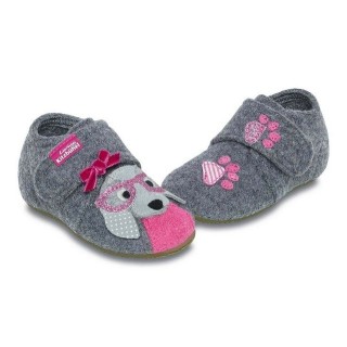 Living Kitzbühel Living Kitzbühel 3015-610 Babyklett Hund Hausschuhe Wolle Hausschuh