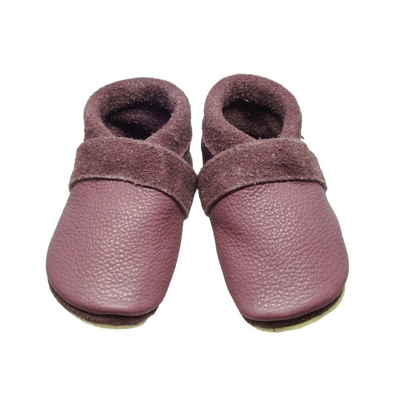 Pantolinos Krabbelschuhe Pantolinos Basic Hausschuhe Ökoleder Roseberry Krabbelschuh