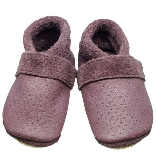 Pantolinos Krabbelschuhe Pantolinos Sommer Hausschuhe Ökoleder Roseberry Krabbelschuh