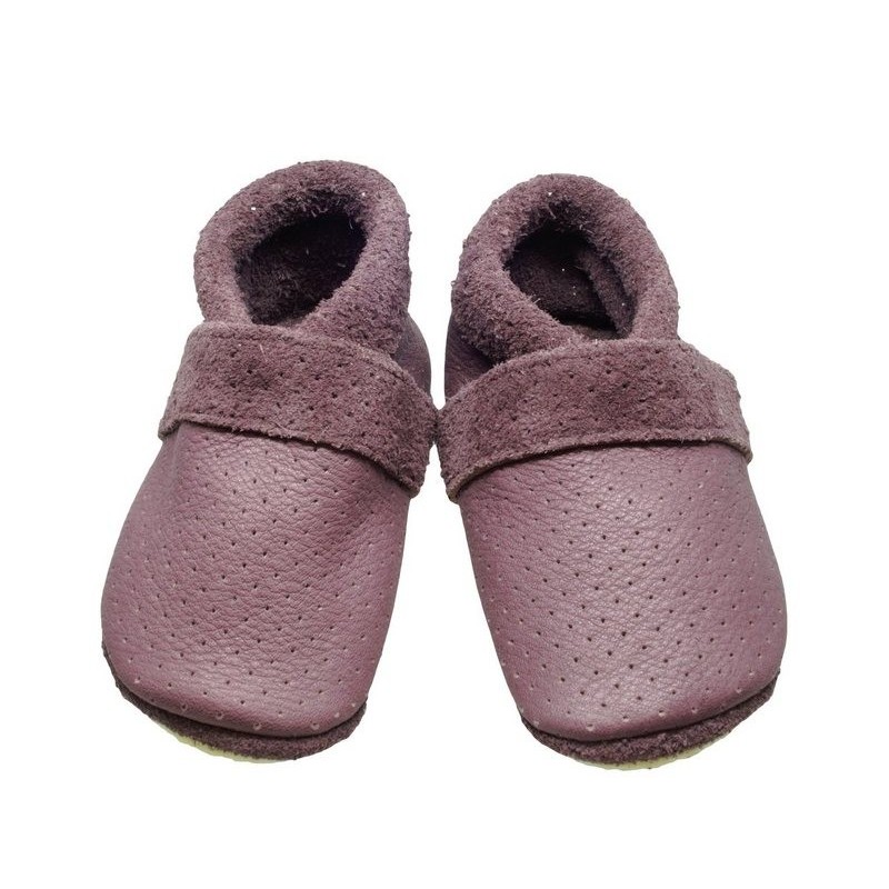 Pantolinos Krabbelschuhe Pantolinos Sommer Hausschuhe Ökoleder Roseberry Krabbelschuh