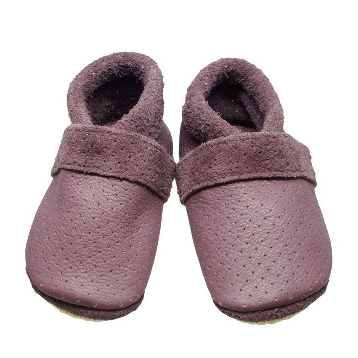 Pantolinos Krabbelschuhe Pantolinos Sommer Hausschuhe Ökoleder Roseberry Krabbelschuh