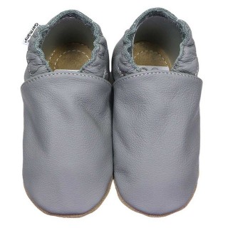 HOBEA-Germany Kitaschuhe dunkelgrau 20/21 (12 - 18 Monate) Kautschuksohle Lauflernschuh