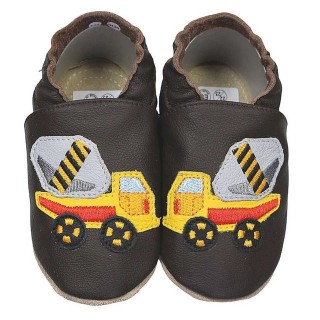 HOBEA-Germany Kitaschuhe Betonmischer braun 20/21 (12 - 18 Monate) Kautschuksohle Lauflernschuh