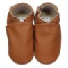 HOBEA-Germany Kitaschuhe nougat 22/23 (1½ - 2 Jahre) Kautschuksohle Lauflernschuh