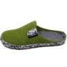 PADERO TONI-Striped Pantoffel Wollfilz Hausschuh