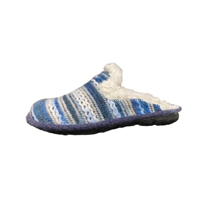 Westland Westland Lille 126 Damen Pantoffel 28126-PL715-502 blau kombi Hausschuh