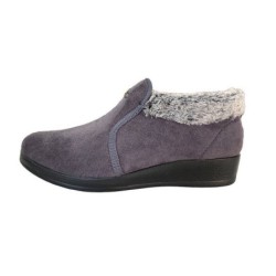 Fly Flot Fly Flot Damen Hausschuh 864009 ANTRACITE grau Hausschuh