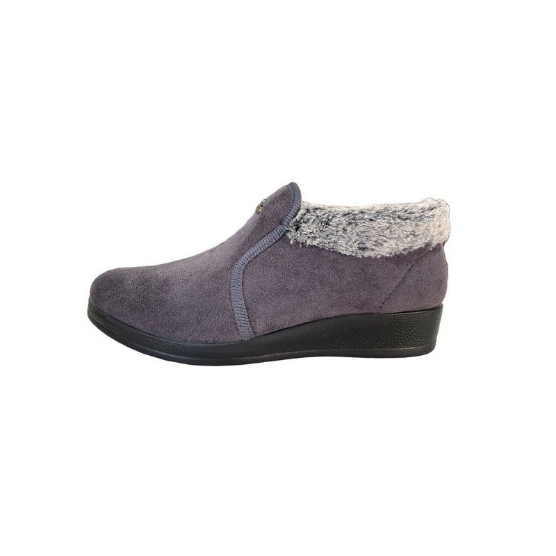 Fly Flot Fly Flot Damen Hausschuh 864009 ANTRACITE grau Hausschuh