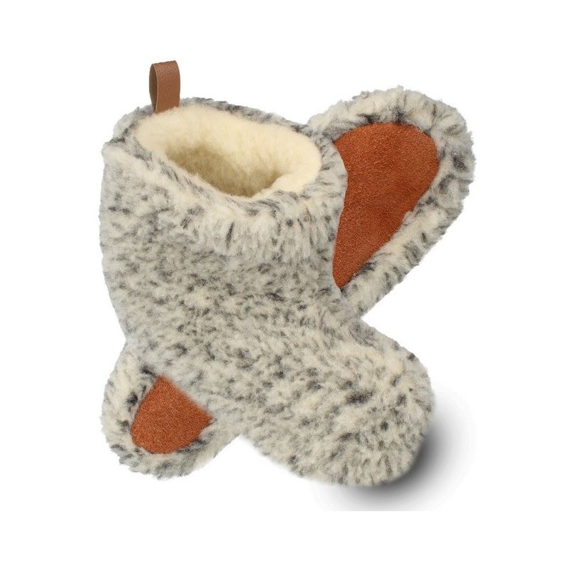 filsko Nordkapp Warme Wollsocken HausSchuhe für Damen und Herren Hausschuh mit wolle gefüttert