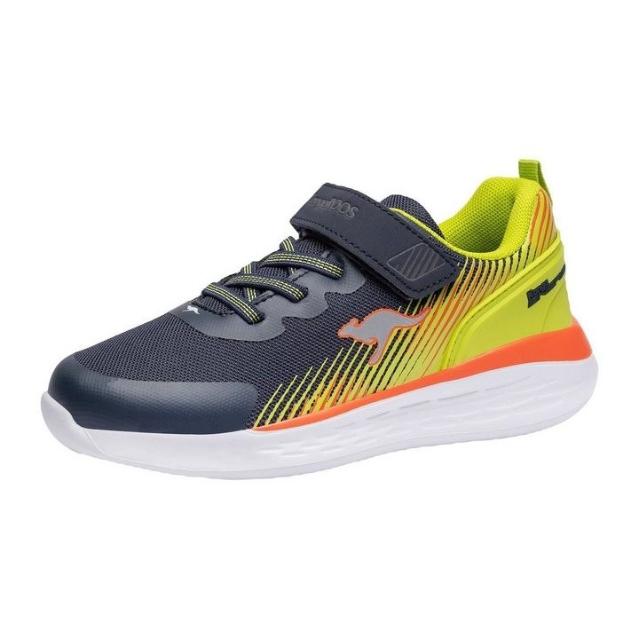 KangaROOS KangaROOS Kinder Sneaker KQ-Unique EV 18837-4054 DK NAVY/LIME Hallenschuh