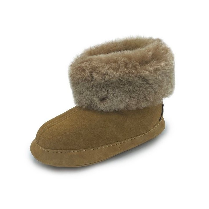 Hollert Hausschuh Unisex Hausschuhe Espaniol Echtleder Puschen Merino Schaffell