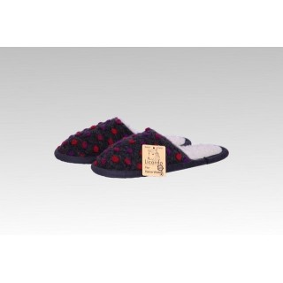 Licardo Hausschuhe Pantoffel Wolle Noppen anthrazit Hausschuh (1 Paar, 0-tlg) für warme Füße