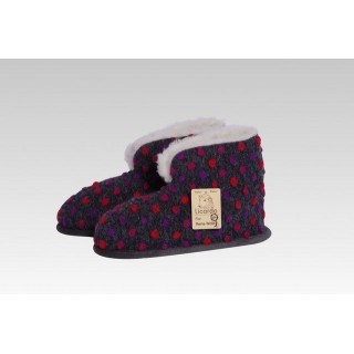 Licardo Hausschuhe Heimschuh HS 18 Wolle Noppen anthrazit Hausschuh (1 Paar, 0-tlg) für warme Füße