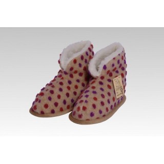 Licardo Hausschuhe Heimschuh HS 18 Wolle Noppen beige Hausschuh (1 Paar, 0-tlg) für warme Füße