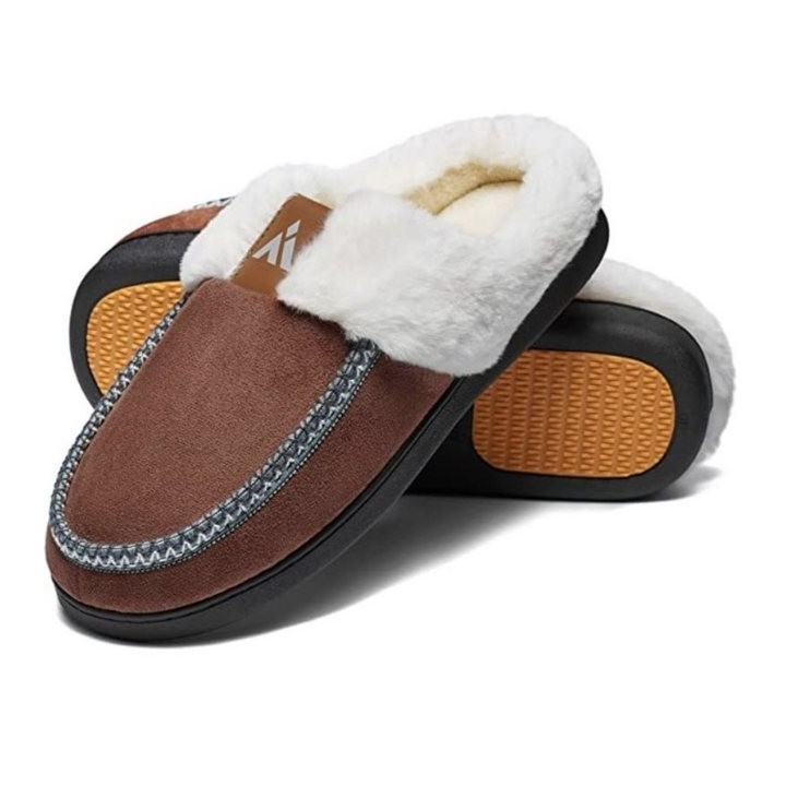 Home & Joy London Hausschuh (mit Memory-Foam Fußbett weich & warm gefüttert, bequem, rutschfest) Pantoffeln Latschen Schlappe